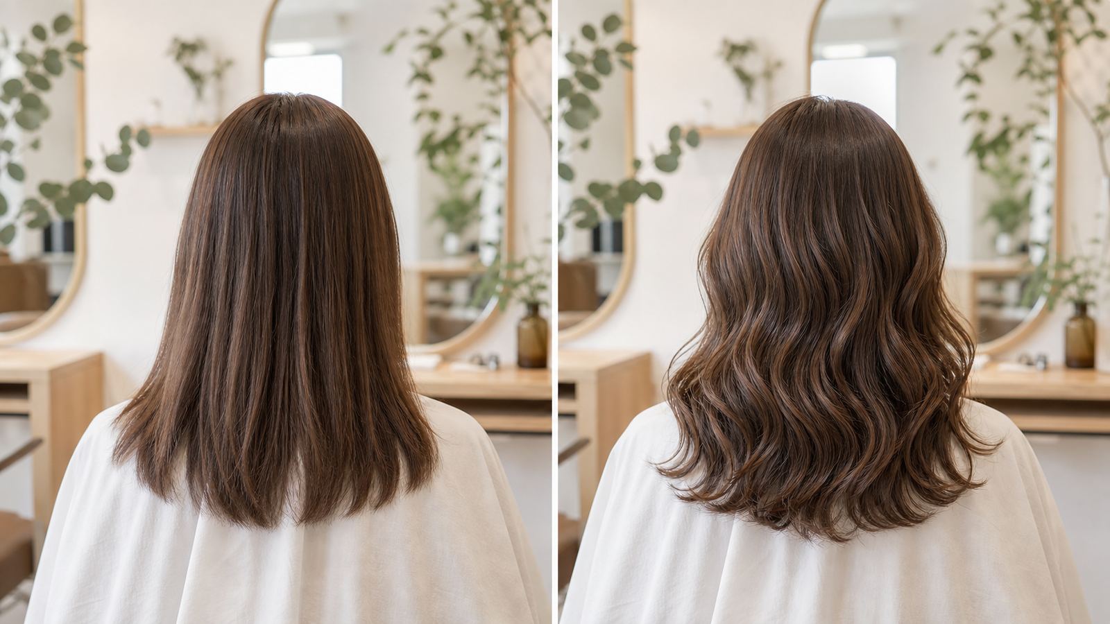 ヘアスタイルのビフォーアフター
